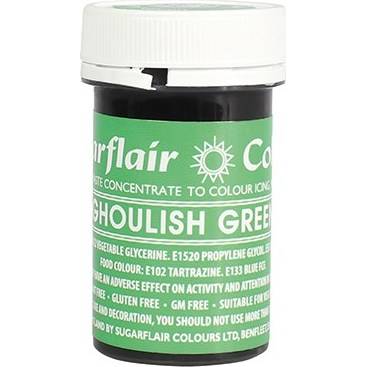 Sugarflair gélová farba (25 g) Ghoulish Green A148 dortis