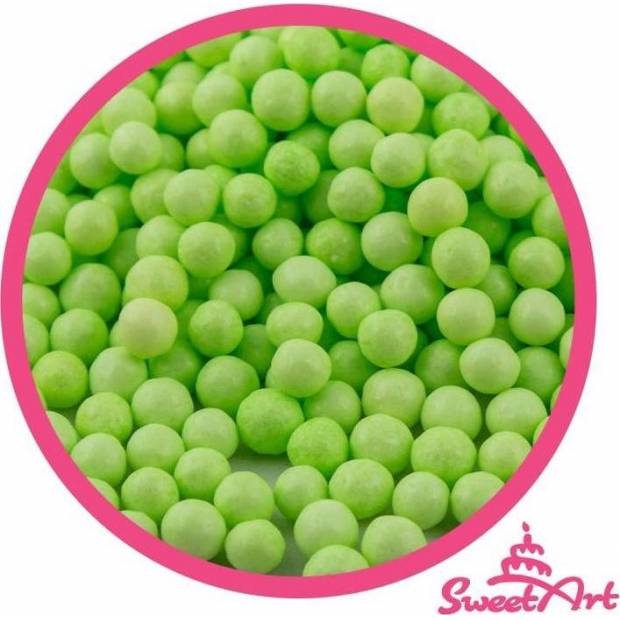 SweetArt cukrové perly svetlozelené 5 mm (80 g)