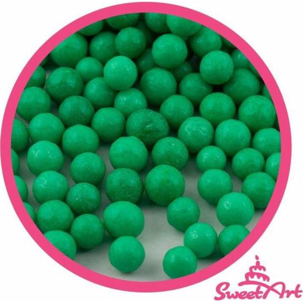 SweetArt Vianočné zelené cukrové perly 5 mm (80 g)