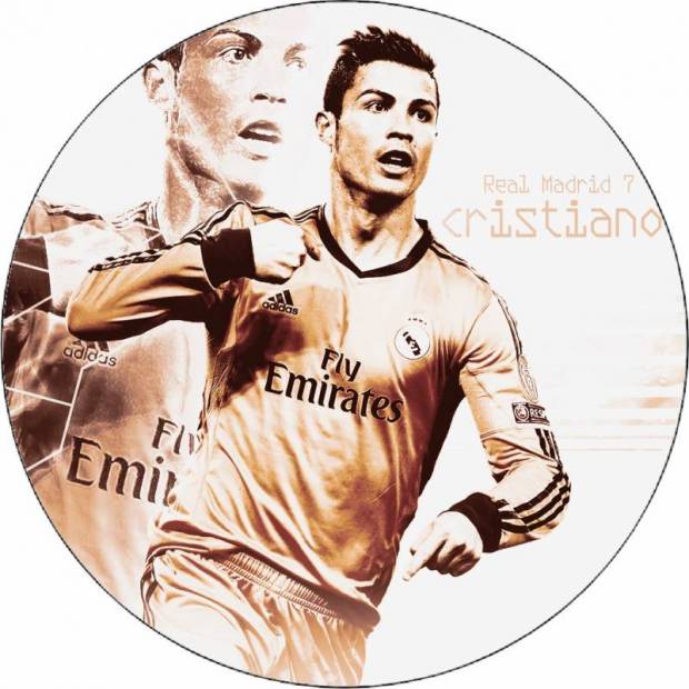 Jedlý papier Cristiano Ronaldo v pohybe 19,5 cm