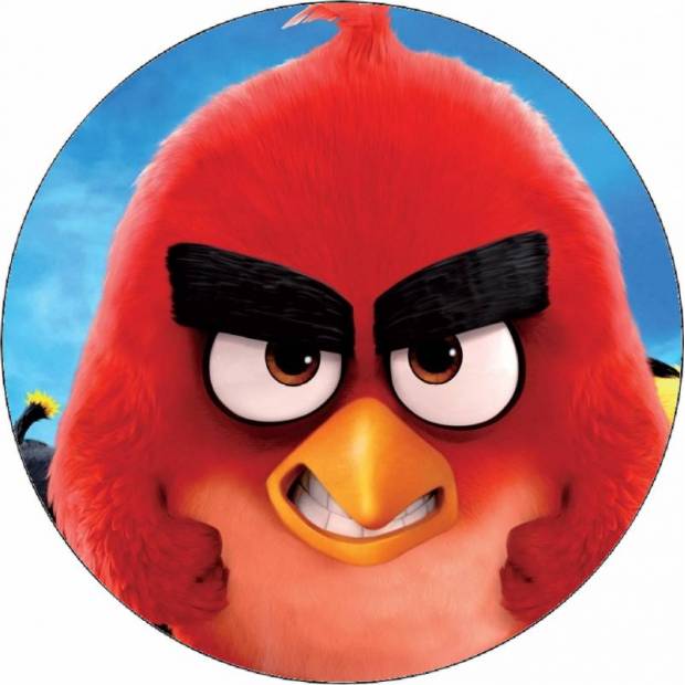 Jedlý papier Angry birds bežiaci 19,5 cm