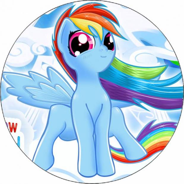 Jedlý papier My little pony Rainbow Dash 19,5 cm