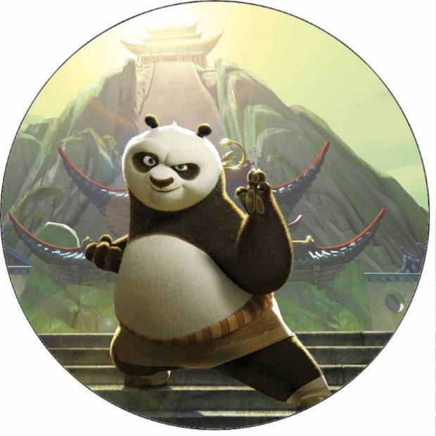 Jedlý papier Kung Fu Panda Po počas cvičenia 19,5 cm