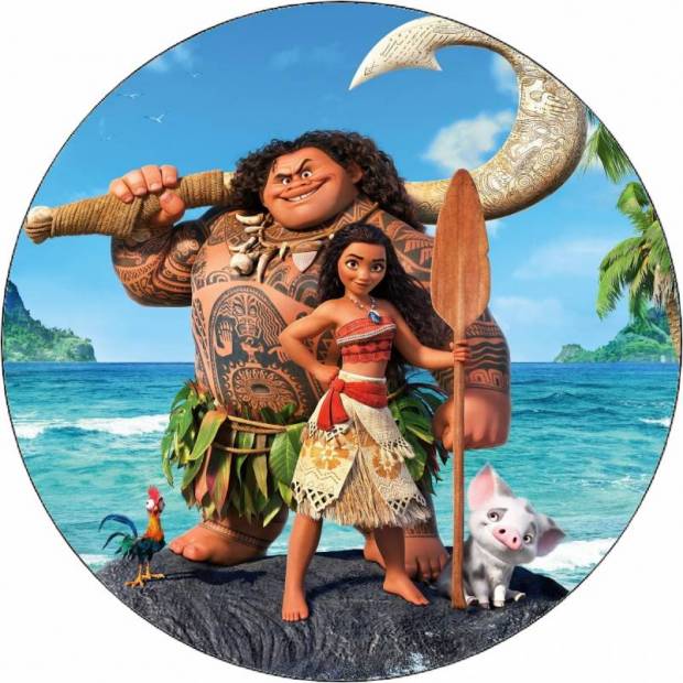 Jedlý papier Brave Vaiana a Moana 19,5 cm