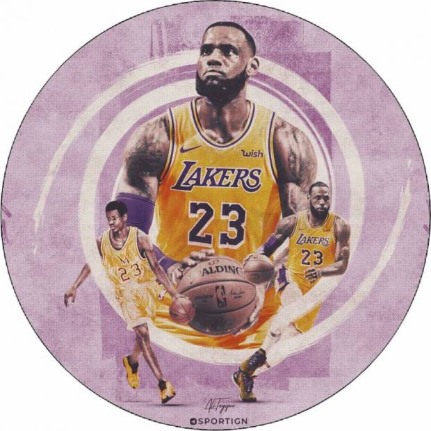 Jedlý papier LeBron James Lakers 19,5 cm