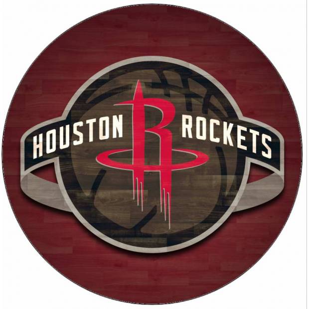 Logo Houston Rockets z jedlého papiera 19,5 cm