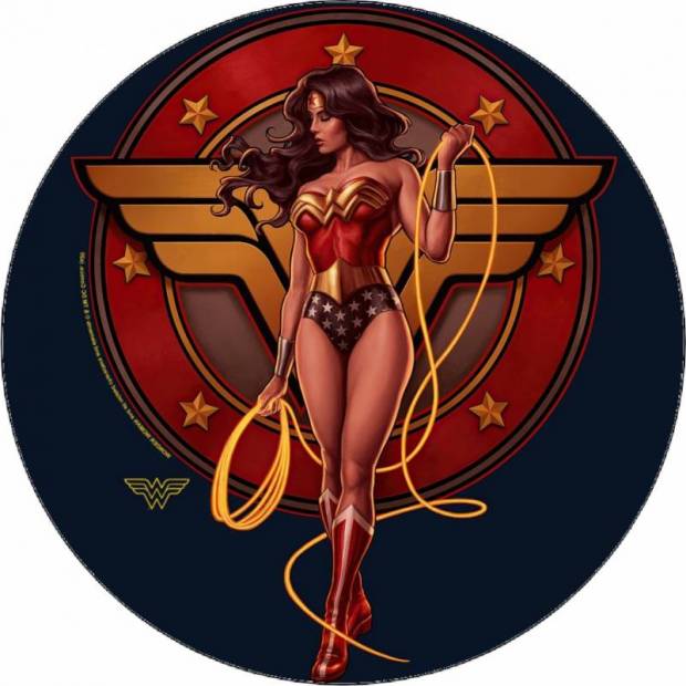 Jedlý papier Wonder woman s logom 19,5 cm