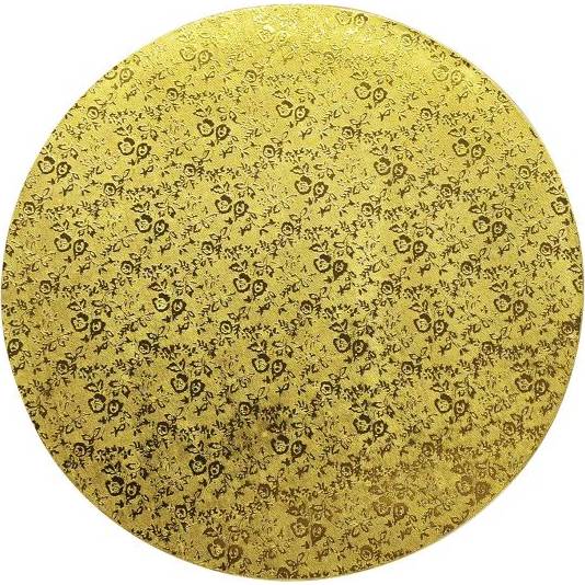 Pevná podložka zlatá 30 cm okrúhla hrúbka 1,2 cm