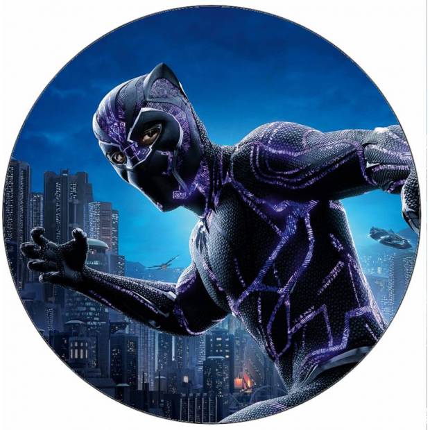 Jedlý papier Avengers Black Panther v meste 19,5 cm