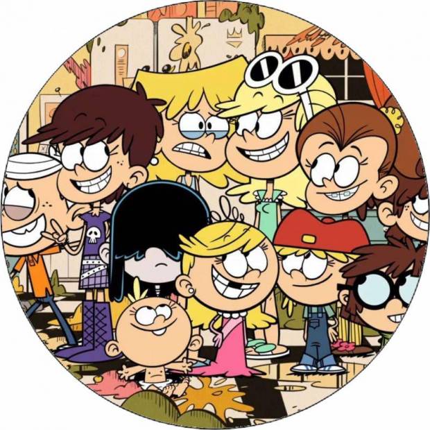 Jedlý papier Loud House large family 19,5 cm