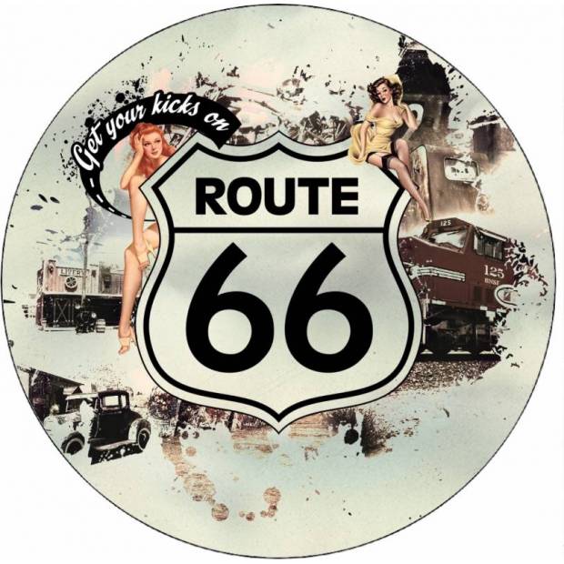 Jedlý papier Route 66 vintage 19,5 cm