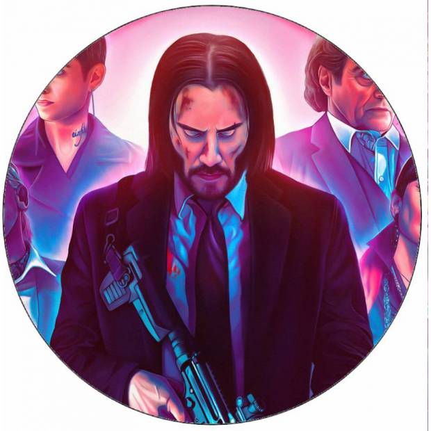 Jedlý papier John Wick figúrky 19,5 cm