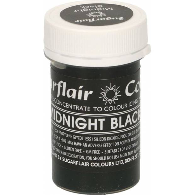 Gélová farba midnight black pastel 25g