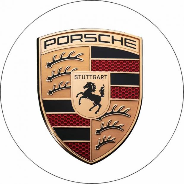 Jedlý papier s logom Porsche 19,5 cm