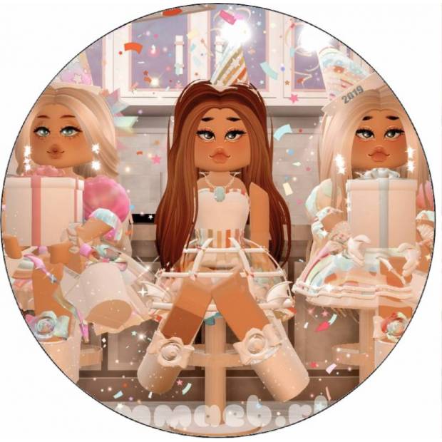 Jedlý papier Roblox girls 19,5 cm