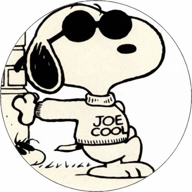 Jedlý papier Snoopy čiernobiela ilustrácia 19,5 cm