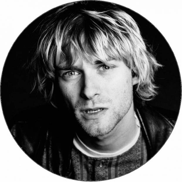 Jedlý papier Kurt Cobain čiernobiela fotografia 19,5 cm