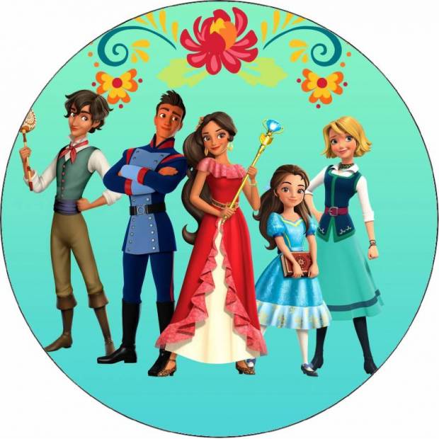 Jedlý papier Elena z Avaloru a priatelia 19,5 cm