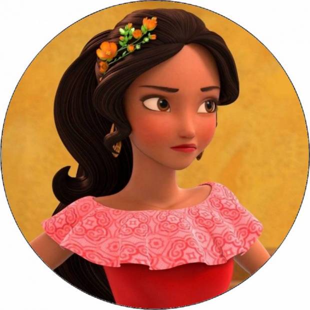 Jedlý papier Elena z Avaloru s kvetom vo vlasoch 19,5 cm