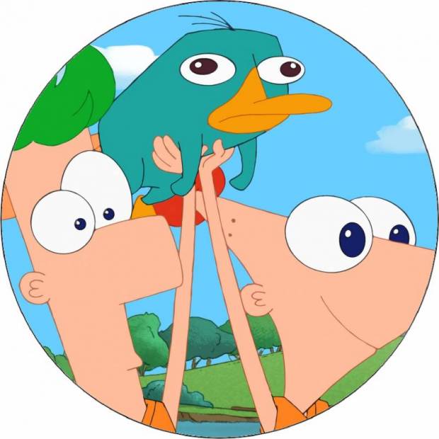 Jedlý papier Phineas a Ferb 19,5 cm