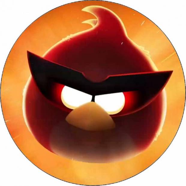 Jedlý papier Angry birds Červená v pohároch 19,5 cm