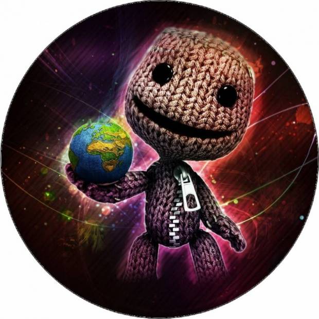 Jedlý papier Littlebigplanet Sackboy vo vesmíre 19,5 cm