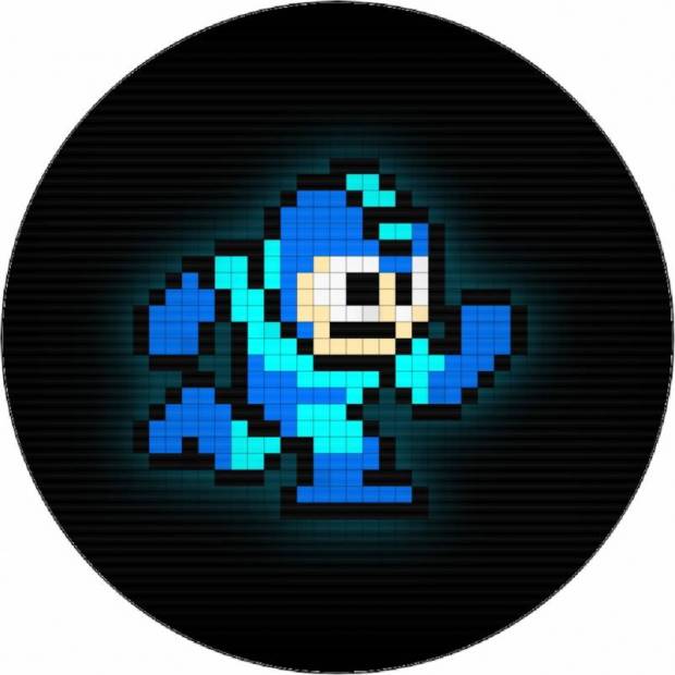 Jedlý papier Mega Man pixels 19,5 cm