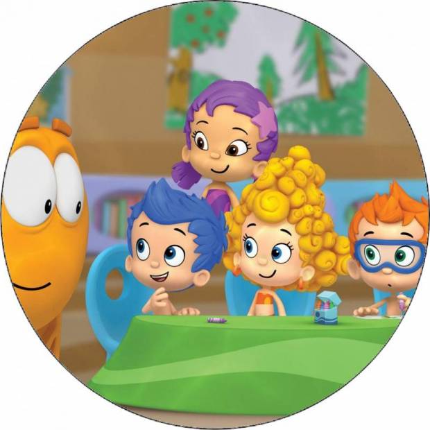 Jedlý papier Bubble Guppies friends 19,5 cm