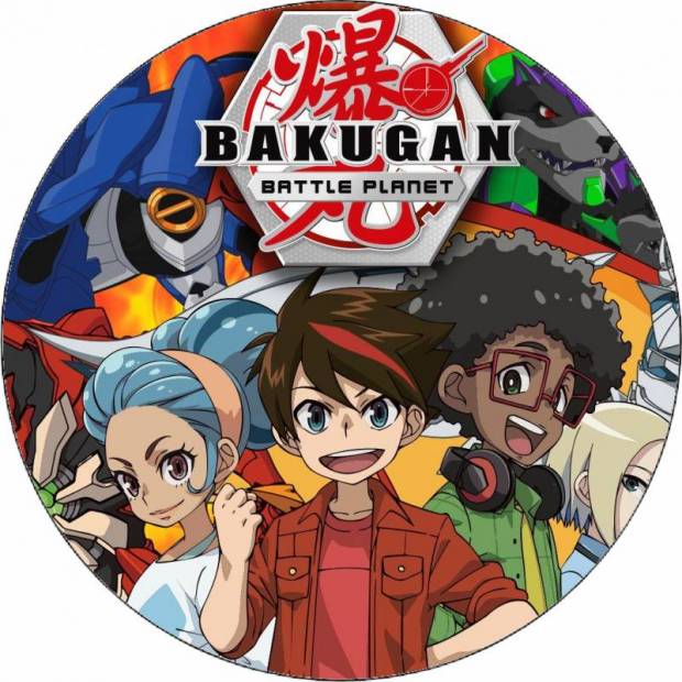 Jedlý papier Bakugan team 19,5 cm