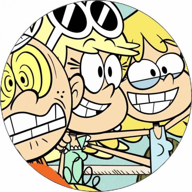 Jedlý papier The Loud House Lincoln a sestry na fotení 19,5 cm