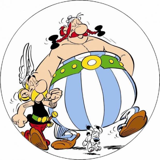 Jedlý papier Asterix, Obelix a Idefix 19,5 cm