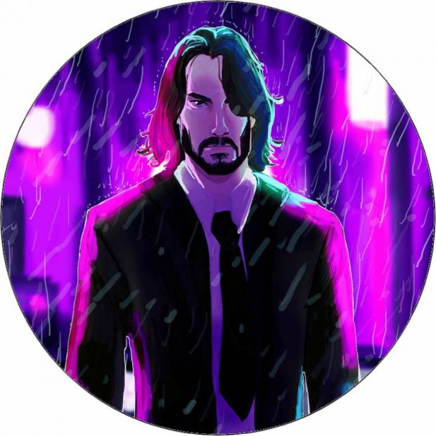 Jedlý papier John Wick animácie 19,5 cm