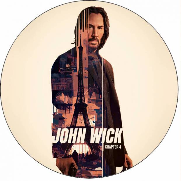 Jedlý papier John Wick minimalizmus 19,5 cm