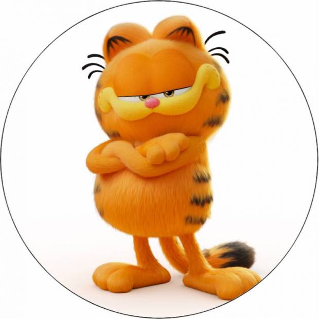 Kocúr z jedlého papiera Garfield 19,5 cm