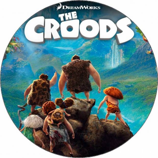 Jedlý papier Croods na kameni 19,5 cm