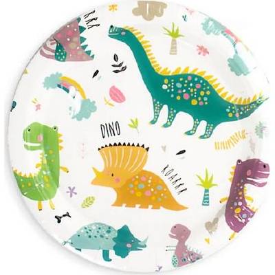 Papierový tanier dinosaurus 18cm 6ks