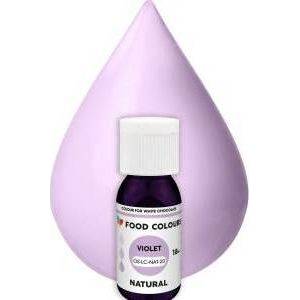 Potravinárske farby prírodná tekutá čokoládová farba Violet (18 ml)