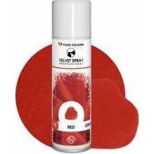 Potravinárske farby Velvet Spray Red (250 ml)