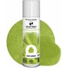 Potravinárske farby Velvet Spray Lime Green (250 ml)