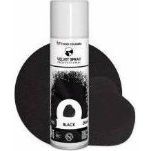 Potravinárske farby Velvet Spray Black (250 ml)