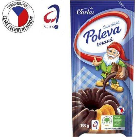 Cukrárenská poleva Carla tmavá (100 g)