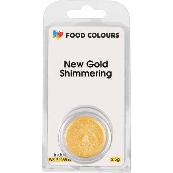 Potravinárske farby New Gold Shimmering (2,5 g) Gold