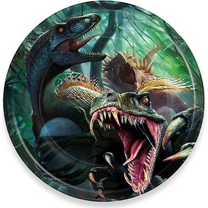 Párty papierové taniere 22cm 10ks dinosaurov