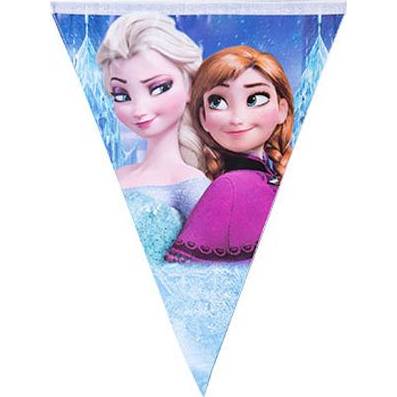 Párty vlajky Frozen - Ľadové kráľovstvo Anna a Elsa